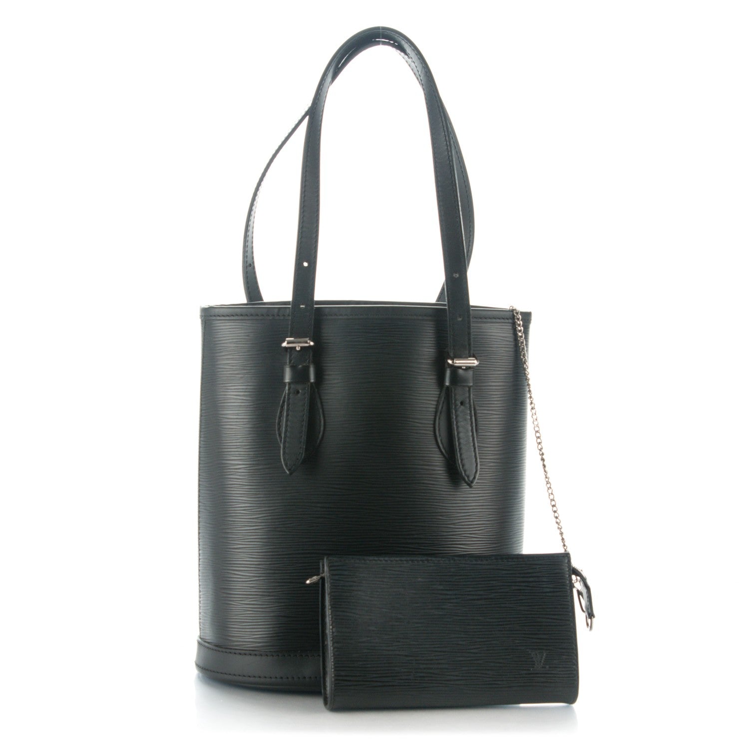 Louis Vuitton Epi Petit Bucket 23 Black 5 of 8