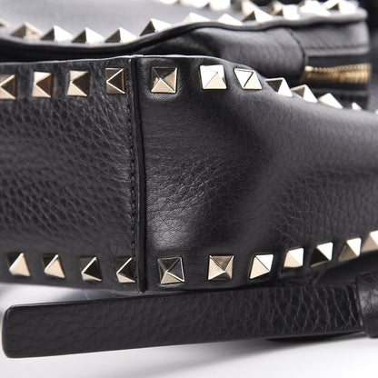 Valentino Garavani Pebbled Calfskin Mini Rockstud Backpack Black 10 of 10