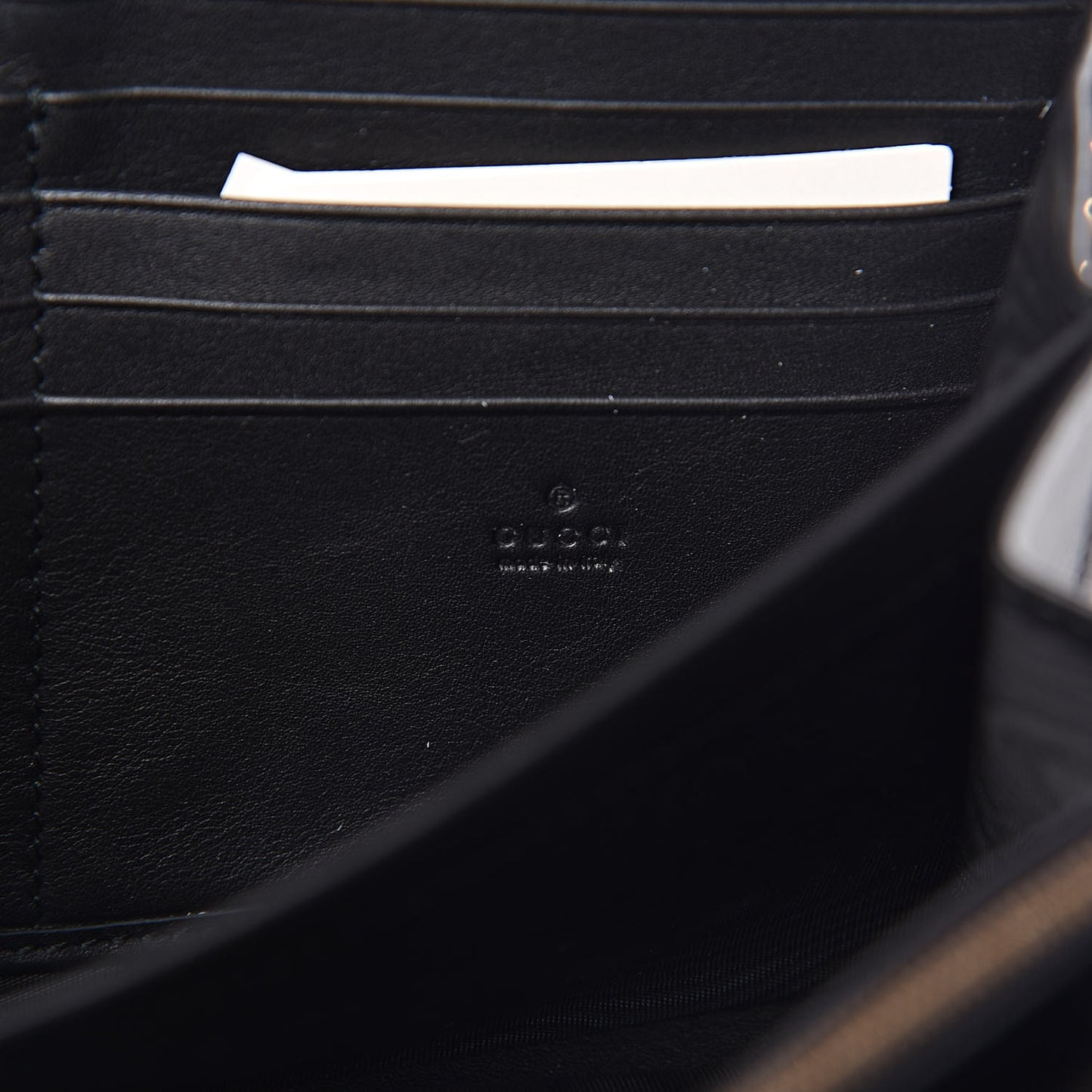 Velvet Matelasse GG Marmont Chain Wallet Black