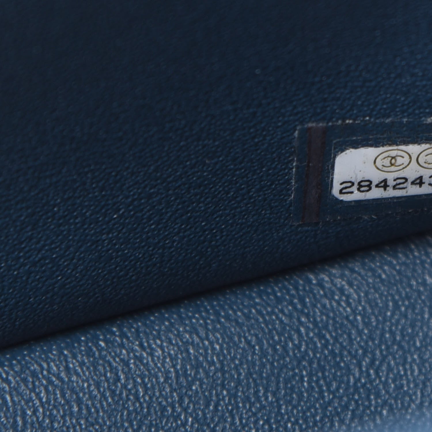 Chanel Lambskin Quilted Mini Rectangular Flap Dark Blue 10 of 12