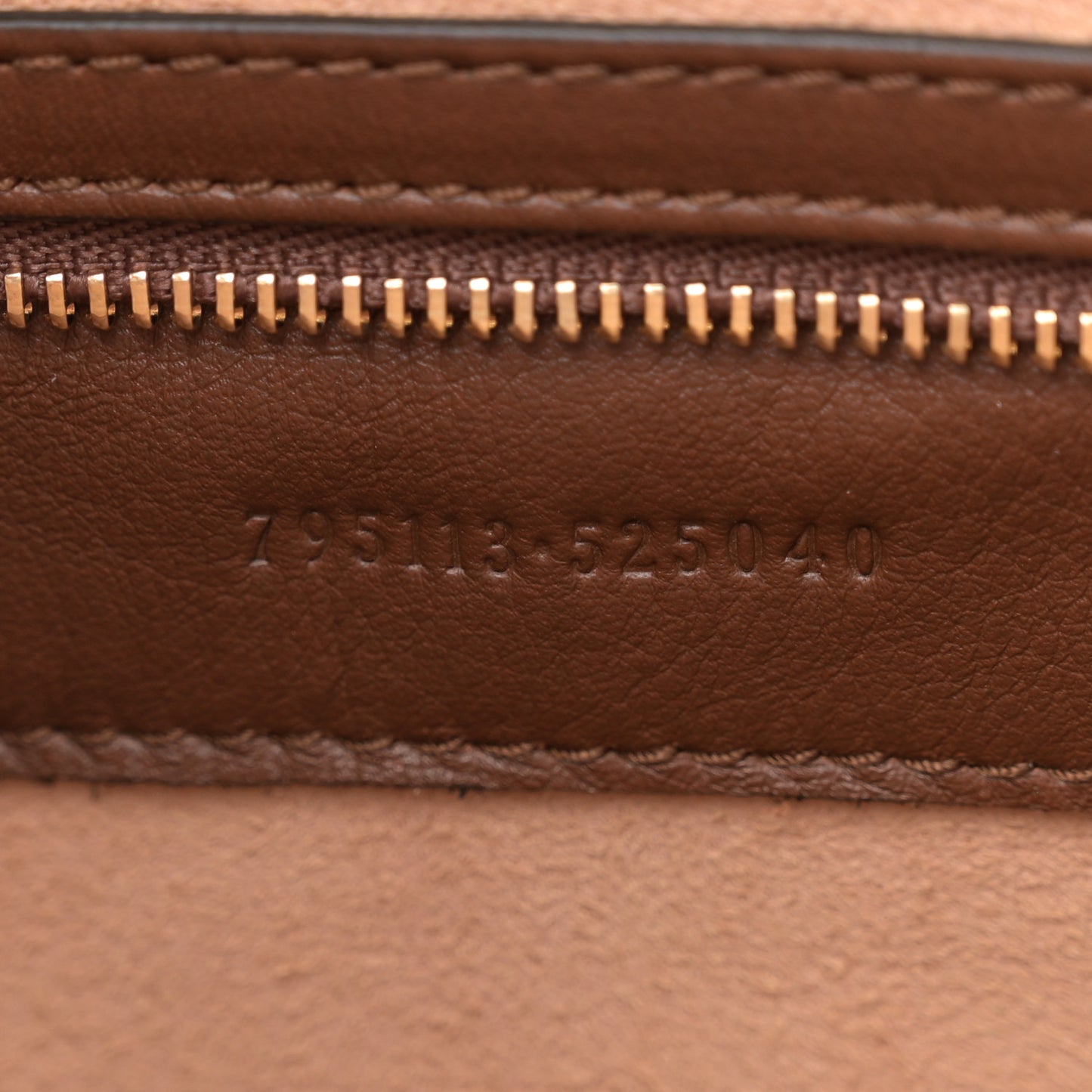 GG Supreme Monogram Medium Padlock Shoulder Bag Beige Ebony Brown Sugar