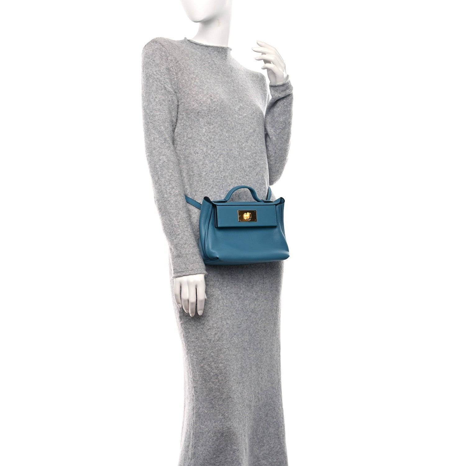 Hermes Evercolor Swift 21 24/24 New Blue Jean 2 of 10