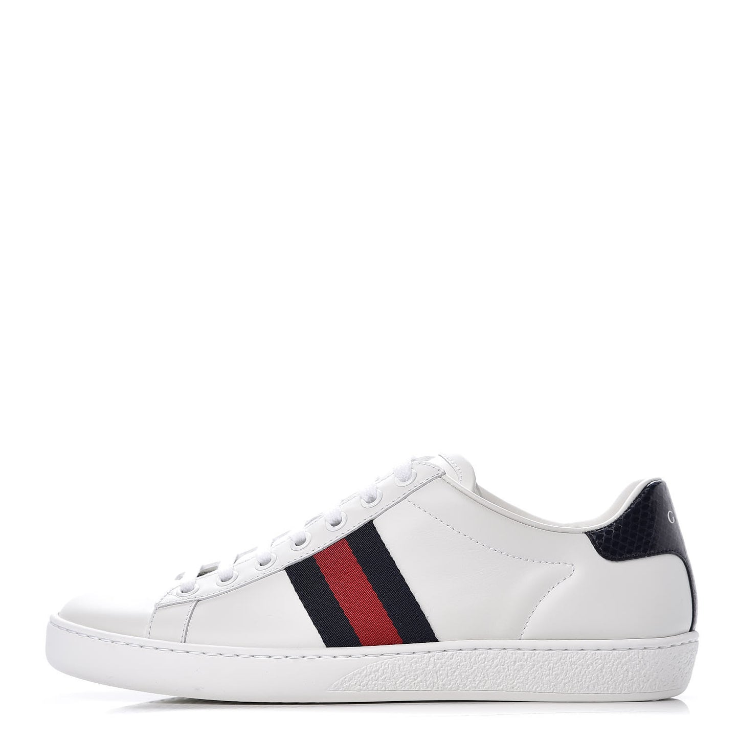 Calfskin Ayers Web Ace Sneakers 36.5 White Blue