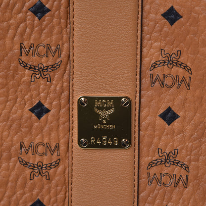 MCM Visetos Large Liz Reversible Shopper Tote Cognac 11 of 16