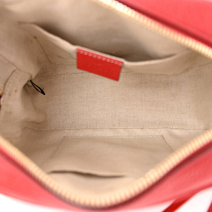 Gucci Pebbled Calfskin Small Soho Disco Bag Tabasco Red 5 of 14