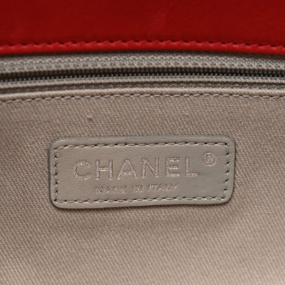 Chanel Aged Calfskin Embossed Logo Quilted 2.55 Reissue 227 Flap Red 6 of 10