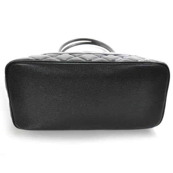 Caviar Medallion Tote Black