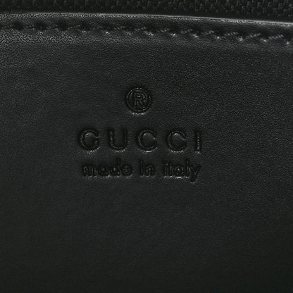 Gucci GG Supreme Monogram Web Small Flat Messenger Bag Black Grey 6 of 11