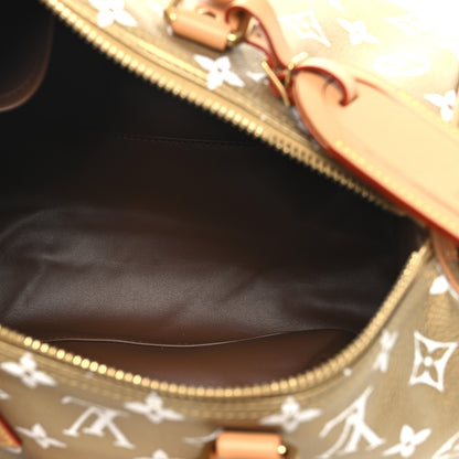 Louis Vuitton Metallic Calfskin Monogram Speedy P9 Bandouliere 30 Gold Kintsugi 7 of 12