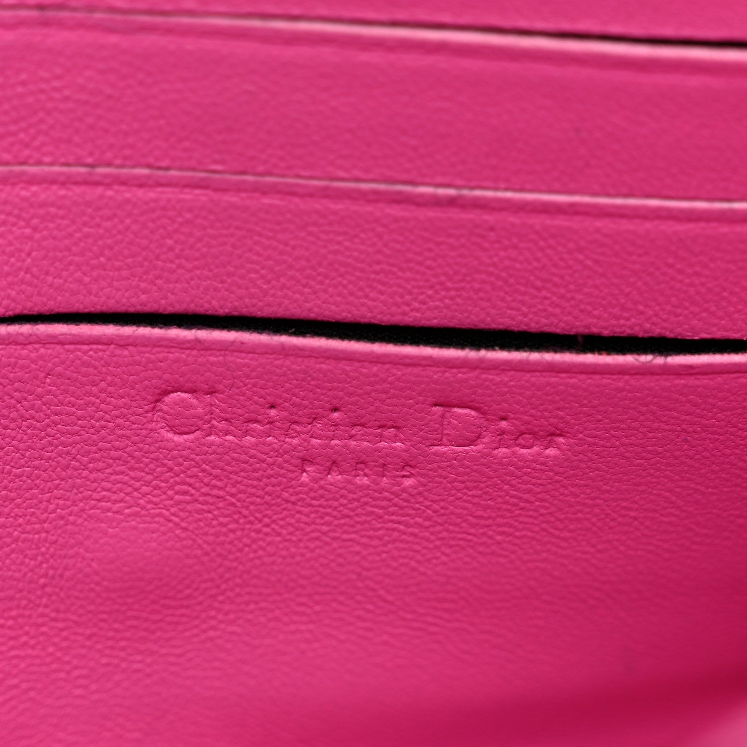 Christian Dior Lambskin Cannage Miss Dior Promenade Pouch Fuchsia 7 of 11