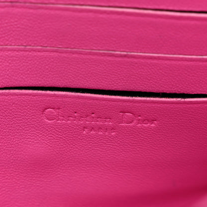 Christian Dior Lambskin Cannage Miss Dior Promenade Pouch Fuchsia 7 of 11
