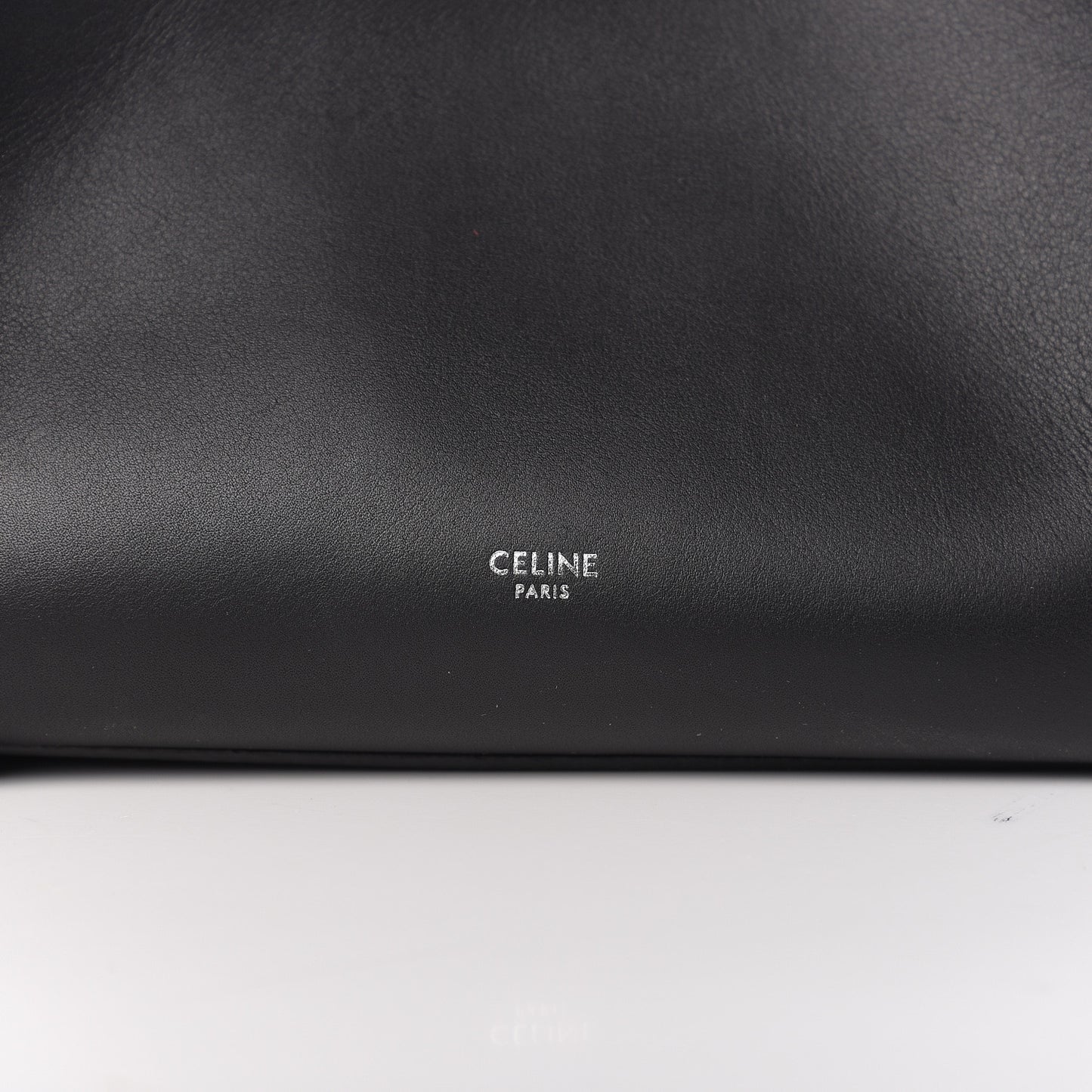 Supple Grained Calfskin Small Big Bag Black