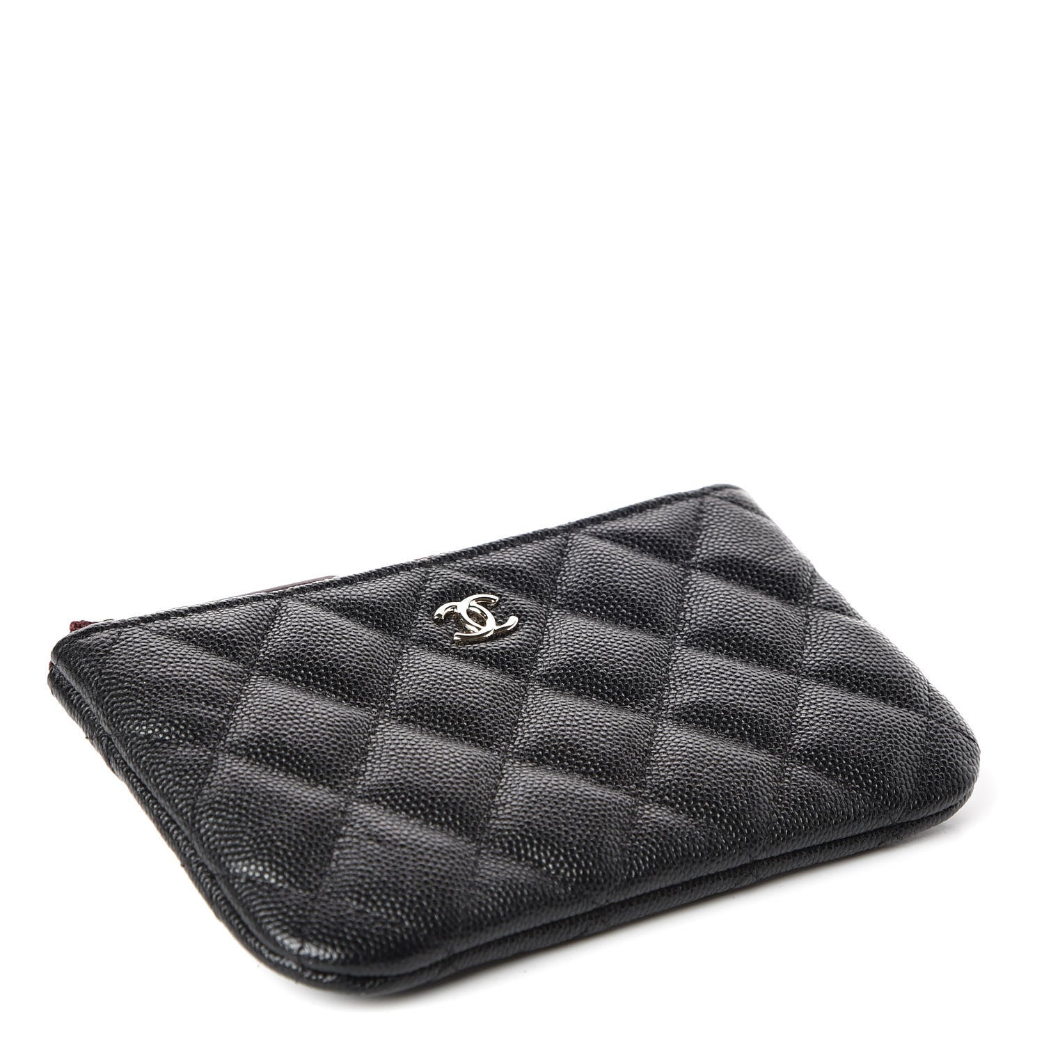 Chanel Caviar Quilted Small Cosmetic Case Black 4 of 10