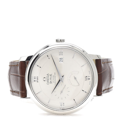 Omega Stainless Steel Alligator 39mm De Ville Prestige Co-Axial Power Reserve Automatic Watch 424.13.40.21.02.001 3 of 8