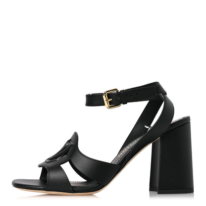 Louis Vuitton Calfskin LV Isola Sandals 39 Black 1 of 10