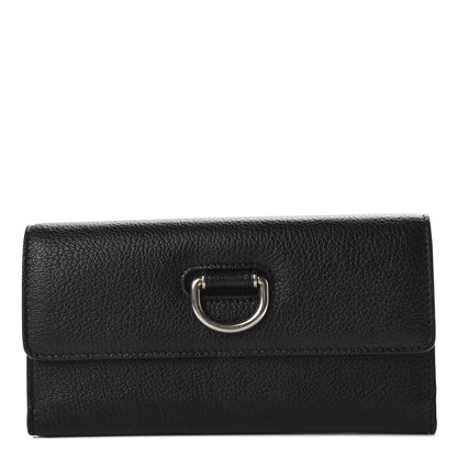 Burberry Goatskin D-Ring Continental Wallet Black 1 of 7