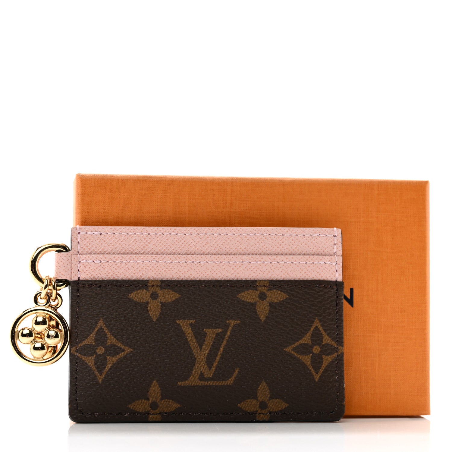 Louis Vuitton Monogram LV Charms Card Holder Rose Ballerine 7 of 7