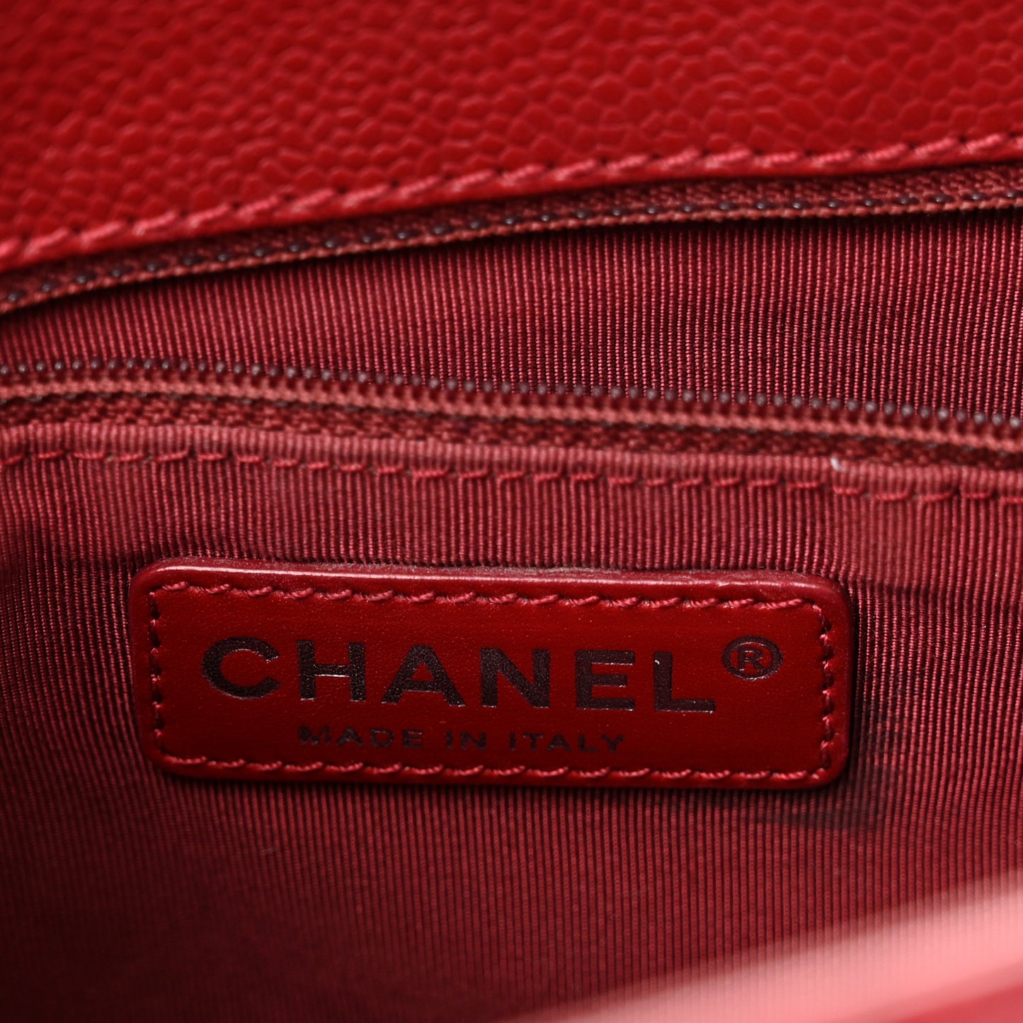 Caviar Quilted Grand Shopping Tote GST Red
