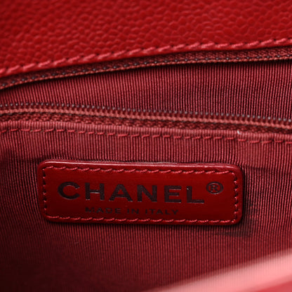 Chanel Caviar Quilted Grand Shopping Tote GST Red 7 of 12