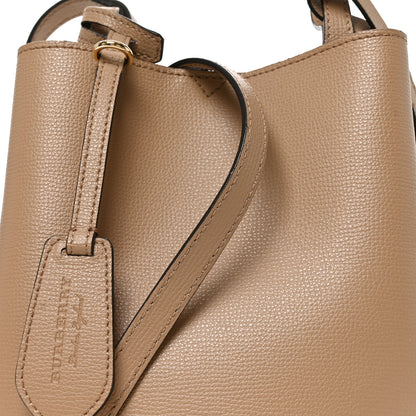 Burberry Calfskin Small Lorne Bucket Crossbody Natural 6 of 9
