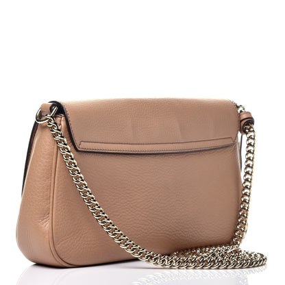 Gucci Pebbled Calfskin Medium Soho Flap Crossbody Camelia 3 of 9