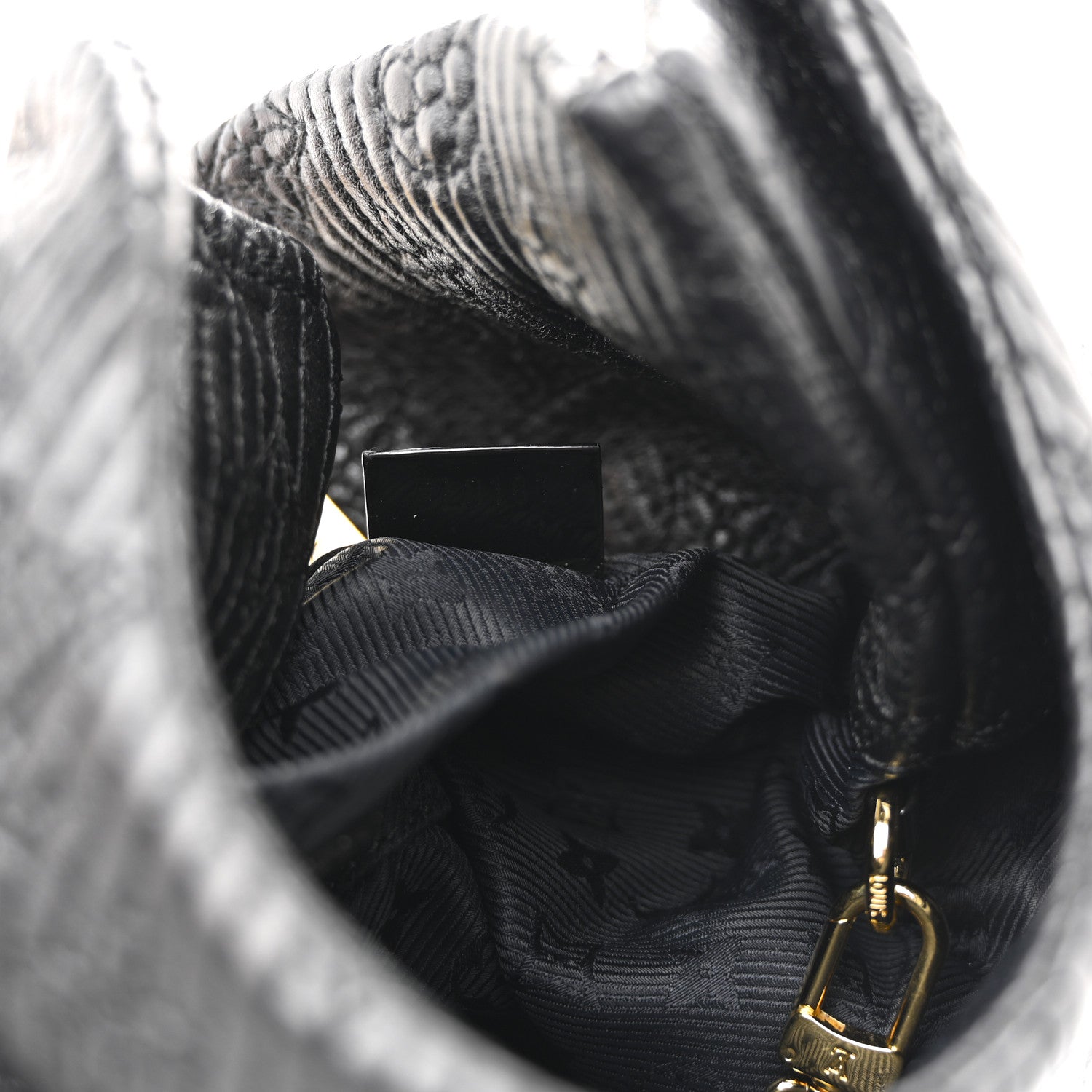 Louis Vuitton Calfskin Quilted Monogram Altair Clutch Black 7 of 10
