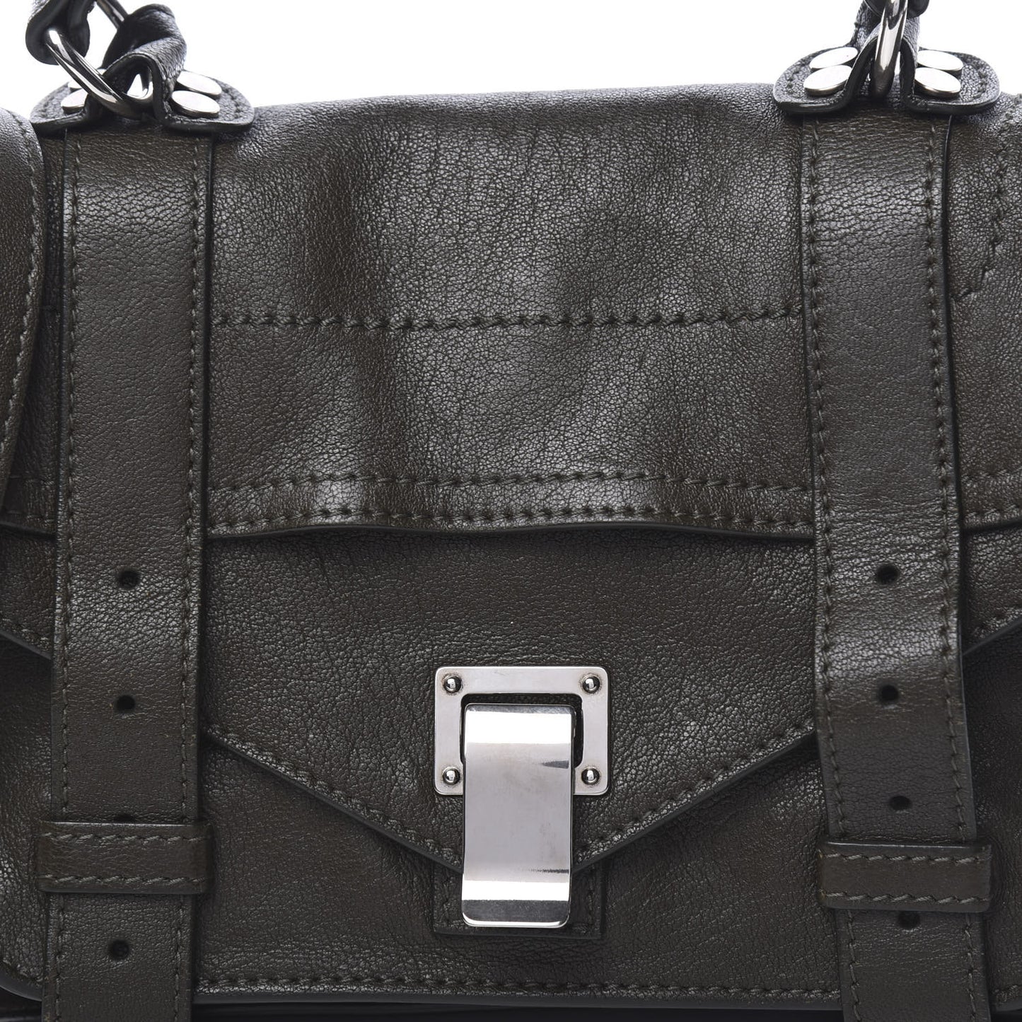Lambskin Tiny PS1 Satchel Military