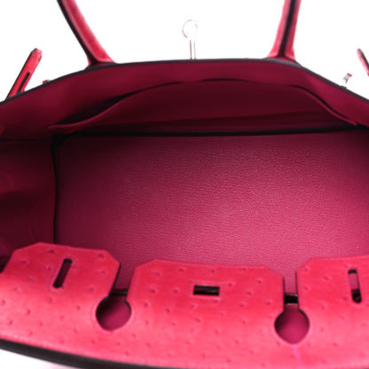 Hermes Ostrich Birkin 30 Rose Tyrien 5 of 10