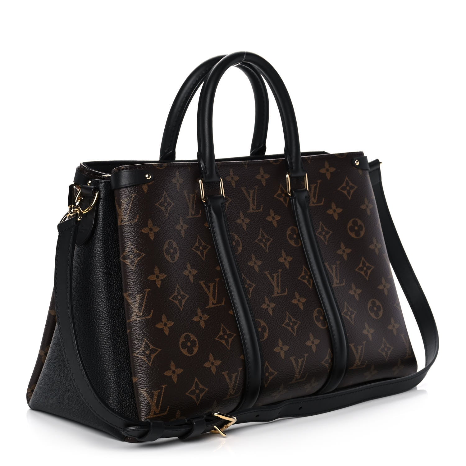 Louis Vuitton Monogram Soufflot MM Black 3 of 11