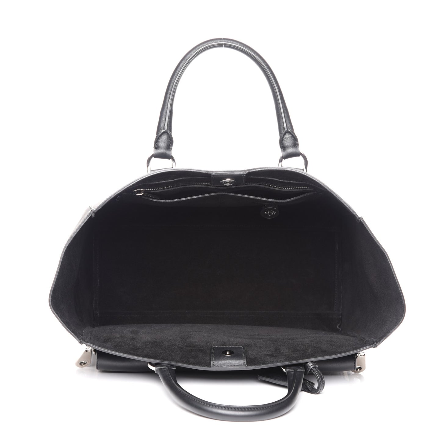 Silky Calf Oversized Willow Tote Black