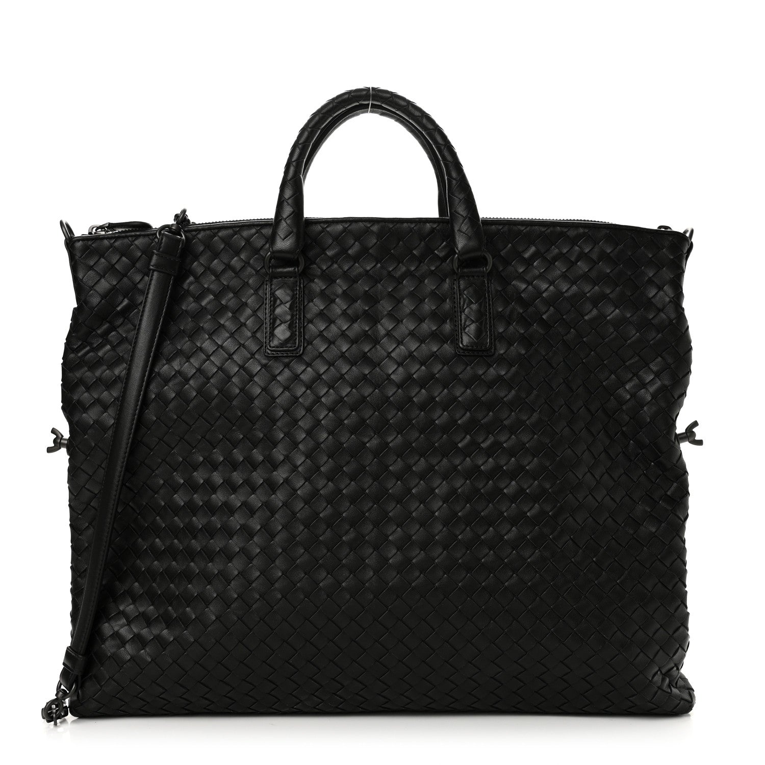 Bottega Veneta Nappa Intrecciato Medium Convertible Tote Black 1 of 18