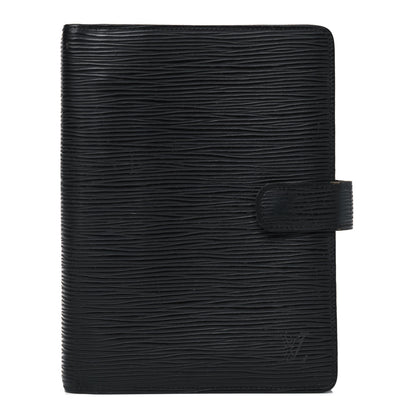 Louis Vuitton Epi Medium Ring Agenda Cover Black 1 of 8