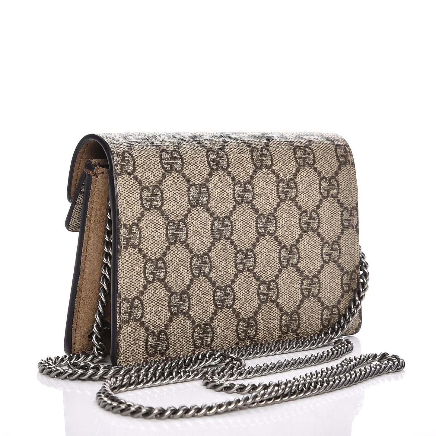 GG Supreme Monogram Super Mini Dionysus Shoulder Bag Taupe