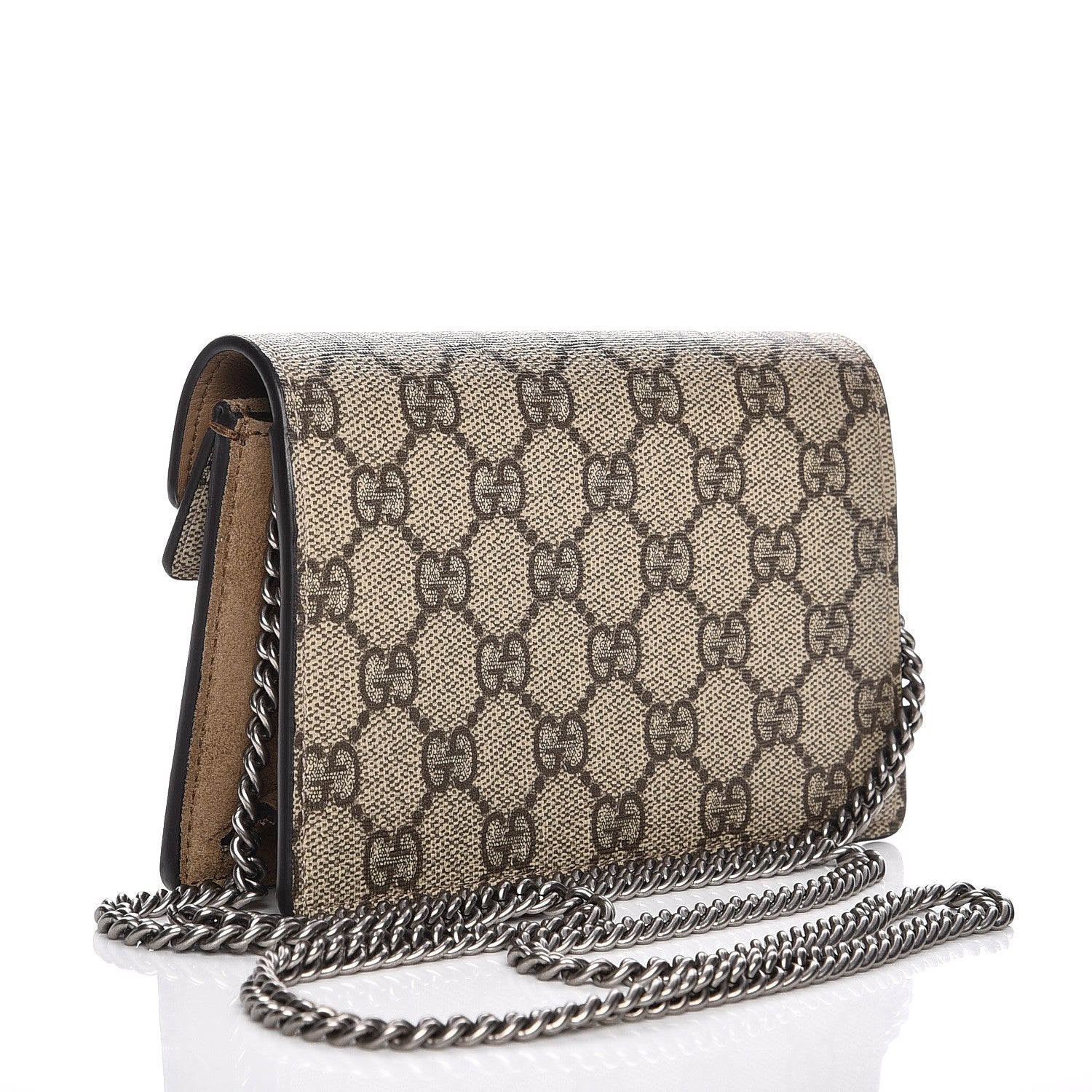 Gucci GG Supreme Monogram Super Mini Dionysus Shoulder Bag Taupe 3 of 7