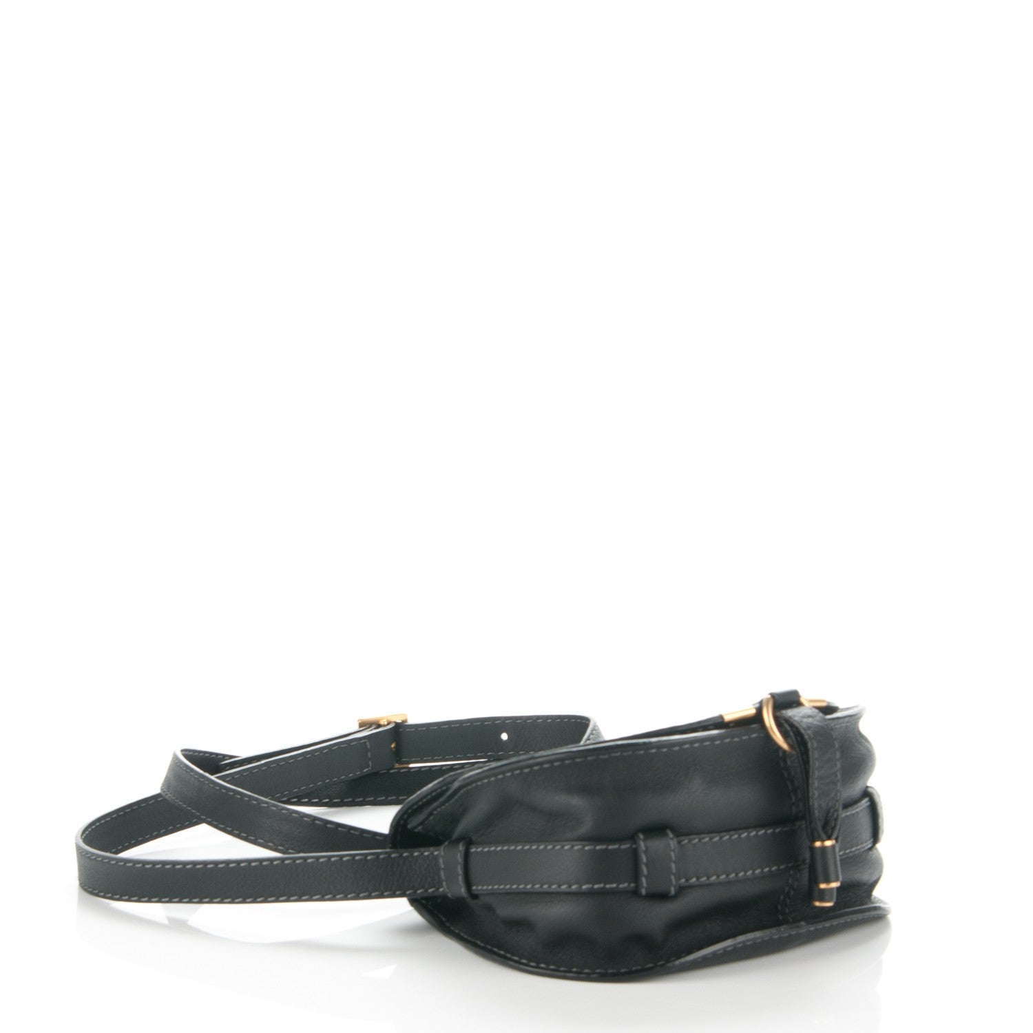 Chloe Calfskin Mini Marcie Round Crossbody Bag Black 4 of 7