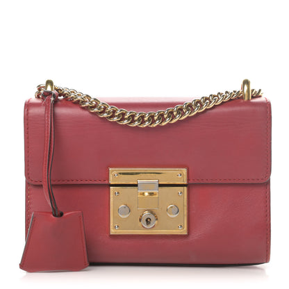 Gucci Calfskin Small Padlock Shoulder Bag Hibiscus Red 1 of 21