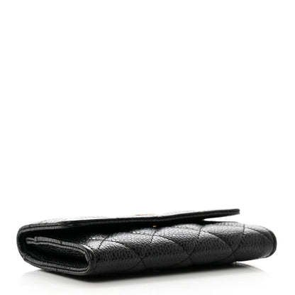 Chanel Caviar Quilted Flap Card Holder Black 4 of 9