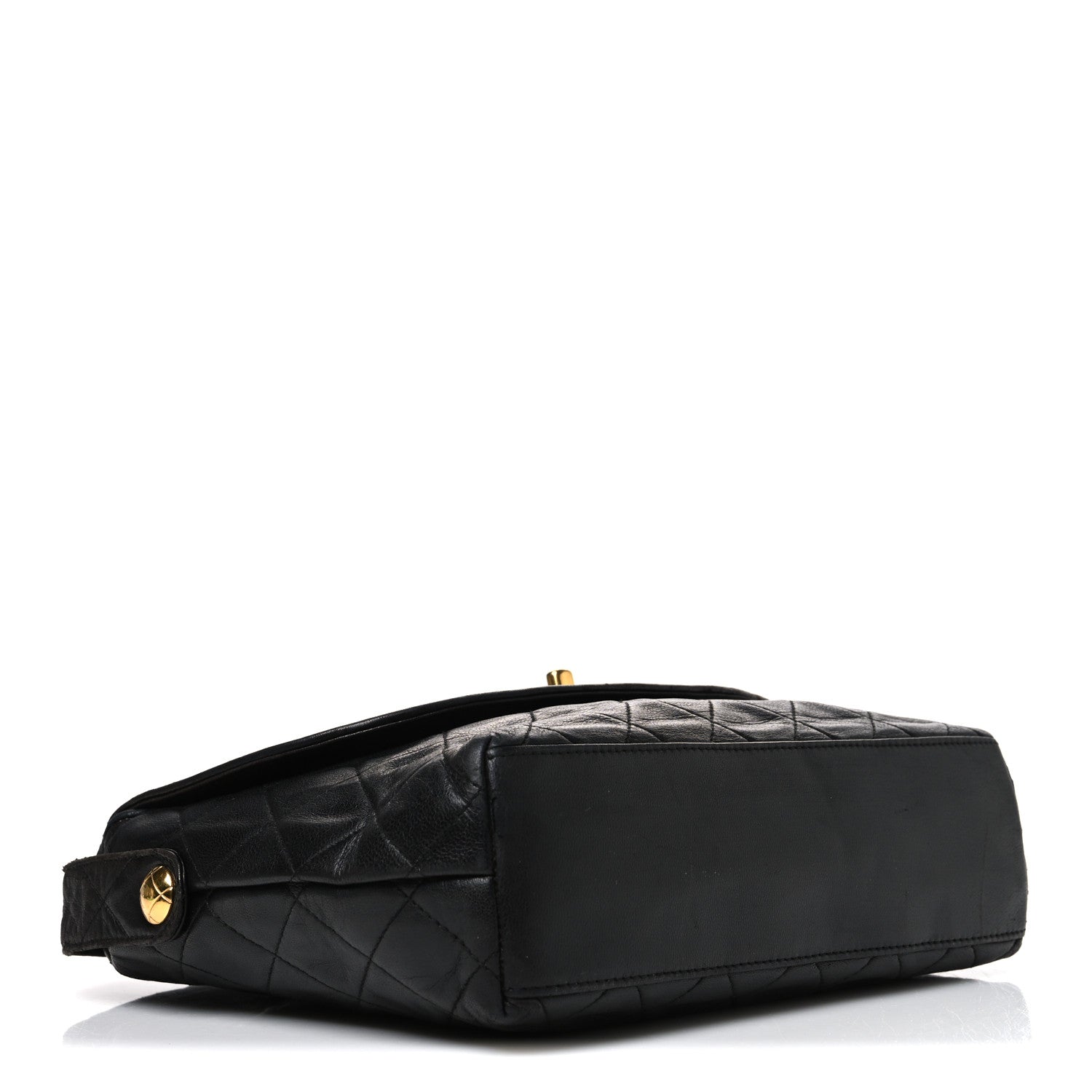 Chanel Lambskin Quilted Flap Shoulder Bag Black 3 of 10
