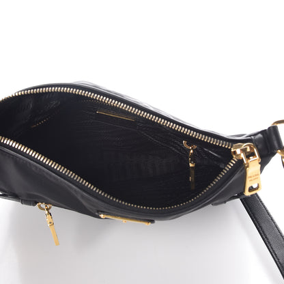 Prada Nylon Flat Messenger Bag Black 7 of 8