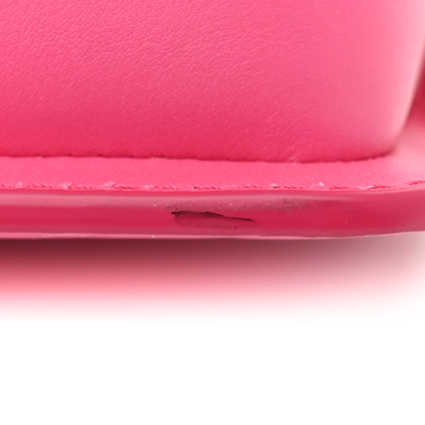Calfskin Nanogram Embossed Lexington Pouch Rose
