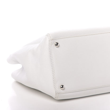 Chanel Calfskin Cerf Executive Shopper Tote White 17 of 18