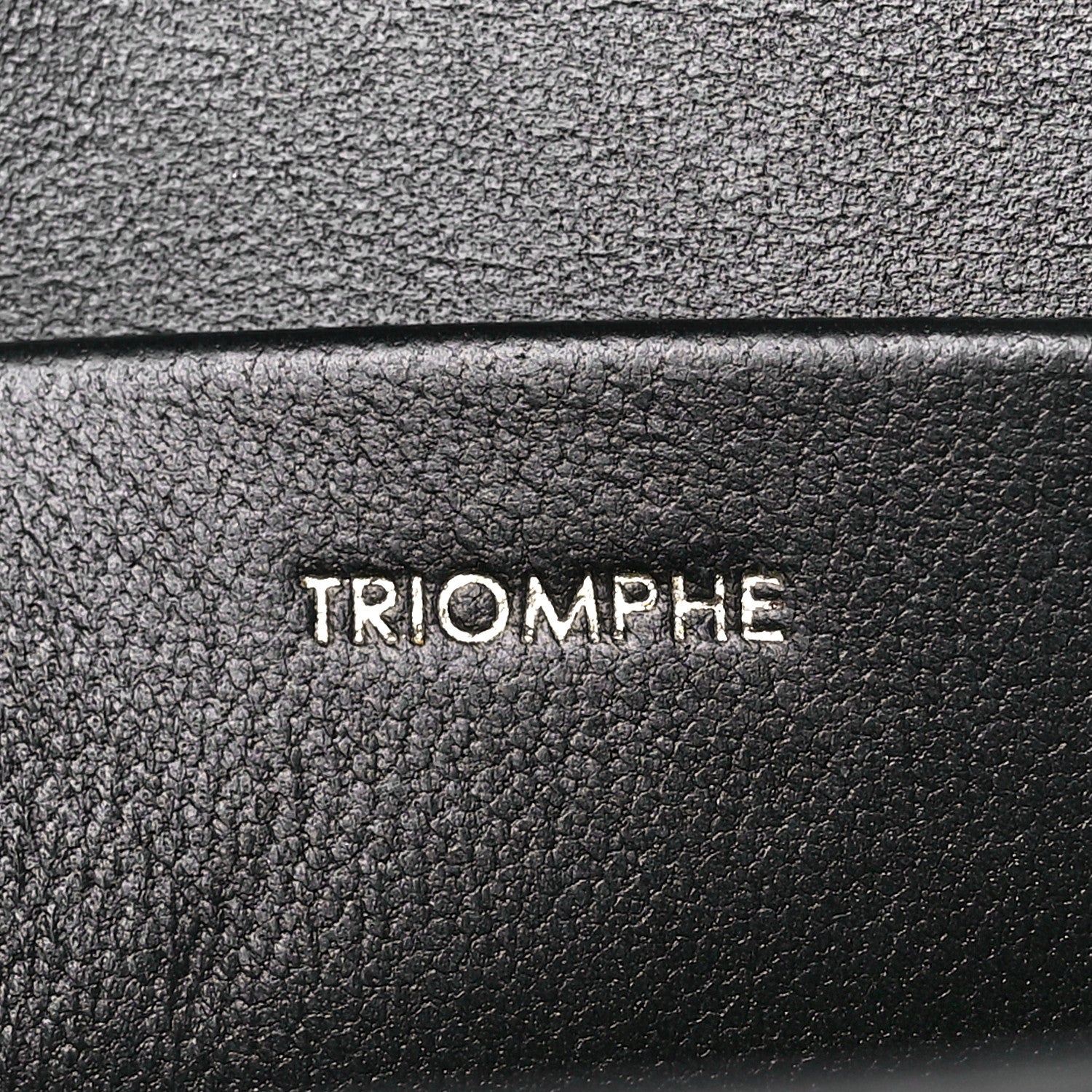Celine Shiny Calfskin Triomphe Shoulder Bag Black 7 of 13
