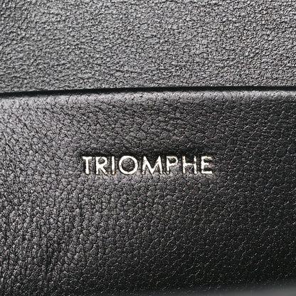 Celine Shiny Calfskin Triomphe Shoulder Bag Black 7 of 13