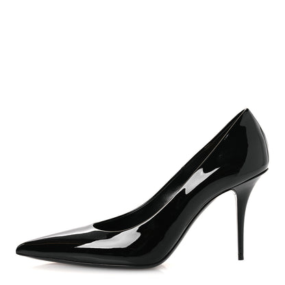 Saint Laurent Vernice Seta Soft Norma 90 Pumps  38 Black 1 of 10