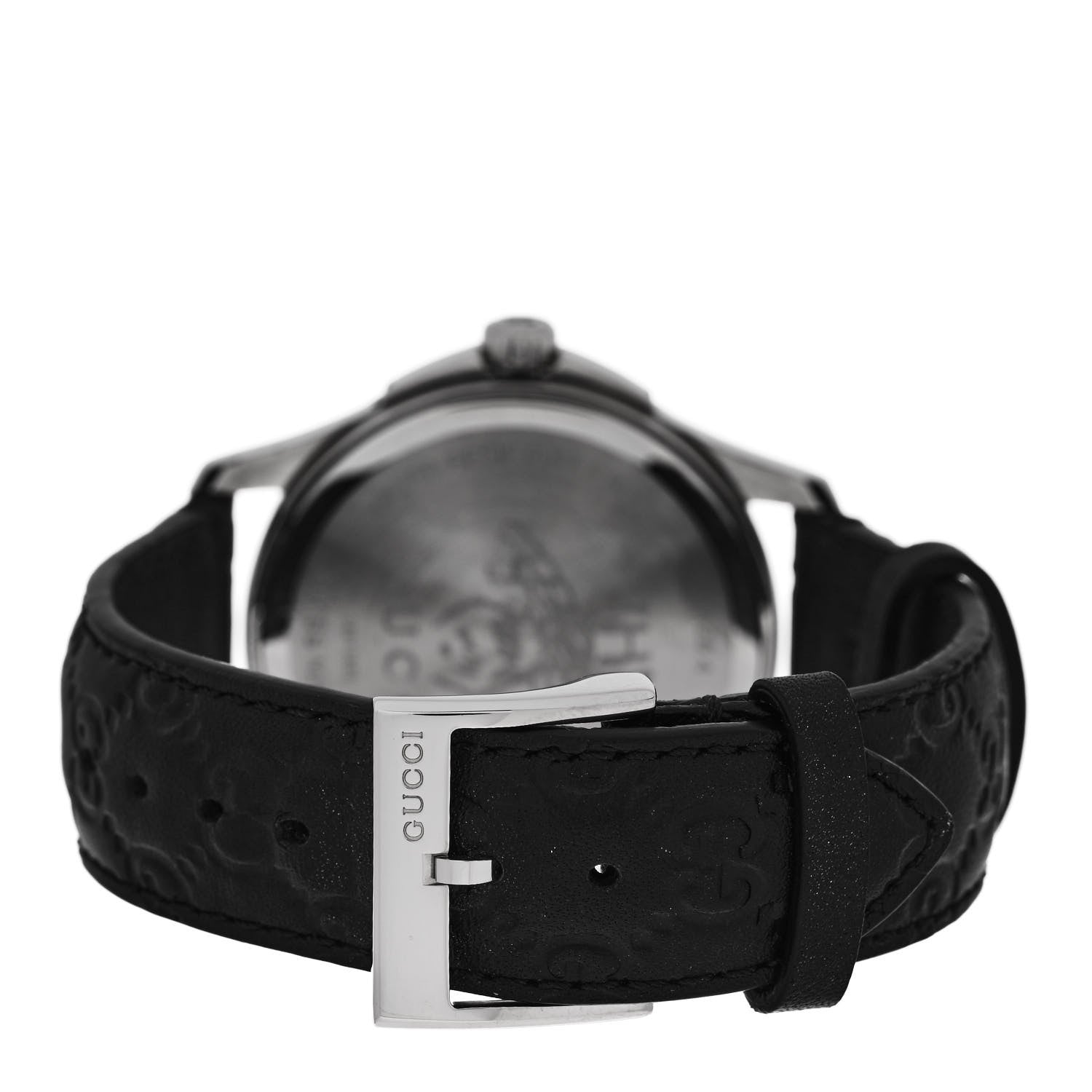 Gucci Stainless Steel Calfskin 38mm G-Timeless Quartz Watch Black 3 of 5