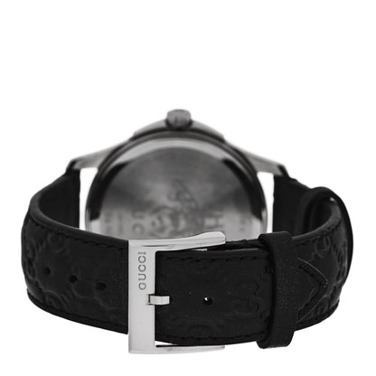 Gucci Stainless Steel Calfskin 38mm G-Timeless Quartz Watch Black 3 of 5
