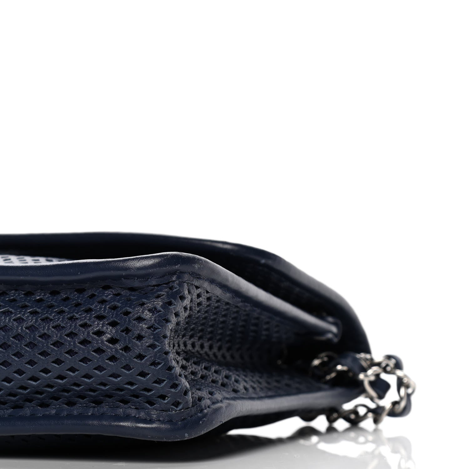 Chanel Perforated Calfskin Large Up In The Air Flap Dark Blue 8 of 9