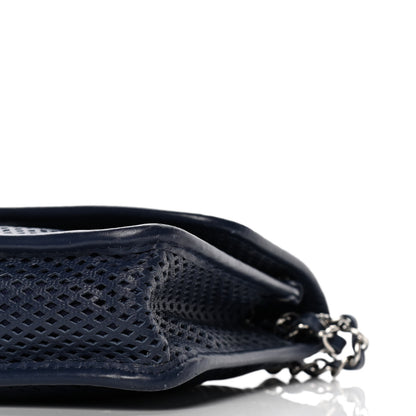 Chanel Perforated Calfskin Large Up In The Air Flap Dark Blue 8 of 9