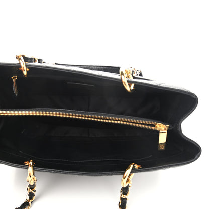 Chanel Caviar Quilted Grand Shopping Tote GST Black 5 of 10