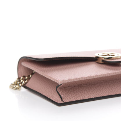 Gucci Dollar Calfskin Interlocking G Chain Wallet Soft Pink 8 of 12
